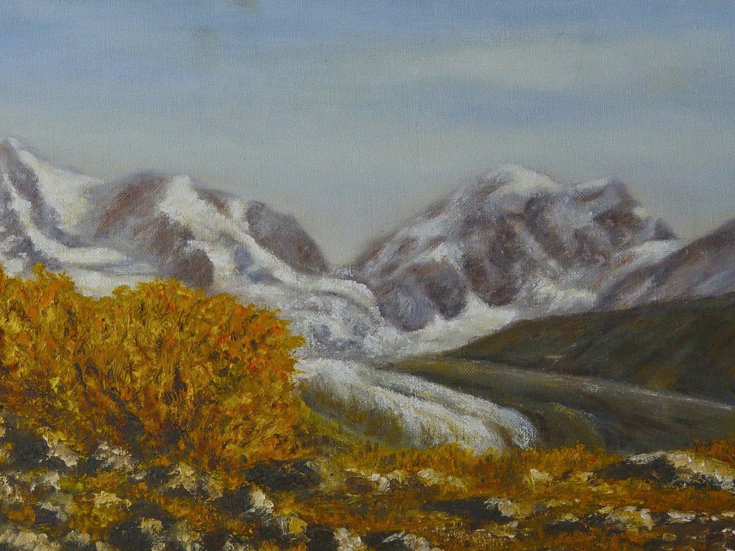 Piz Bernina mit Roseg